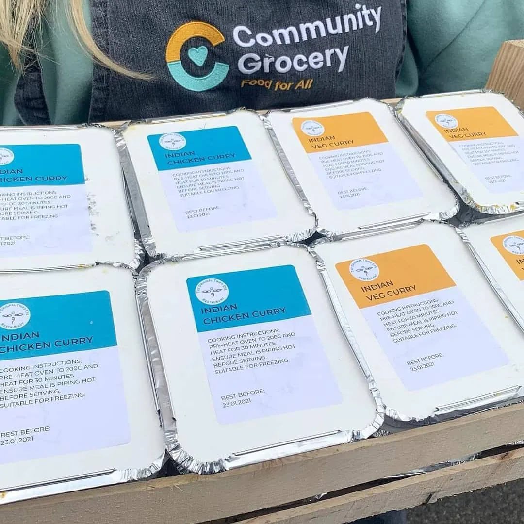 Meals packed for Community Grocery